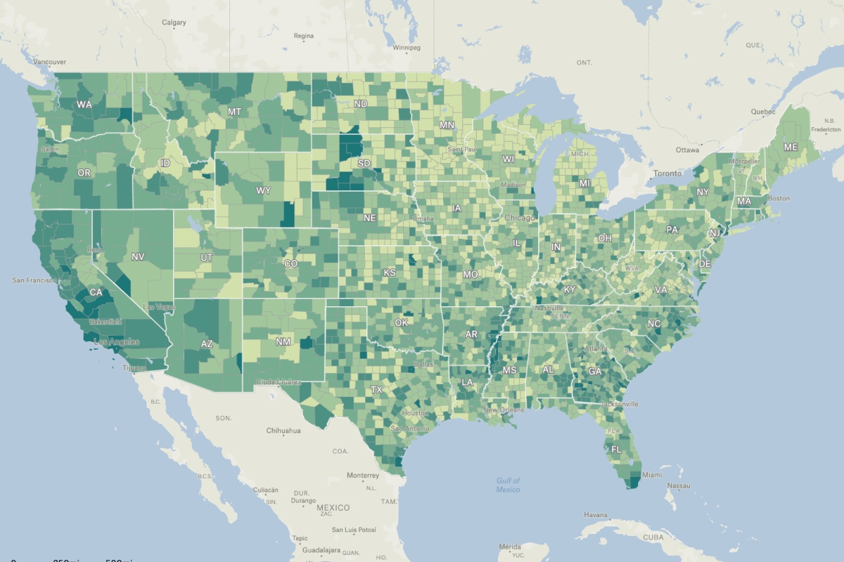Percent Occupied Housing Units Felt Map Gallery